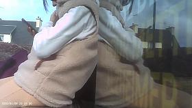 Girl sexy and public