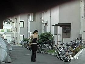 Public sharking video of extremely sexy slender Asian hottie