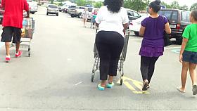 Juicy Black Ass Walking Lookin So Sweet..