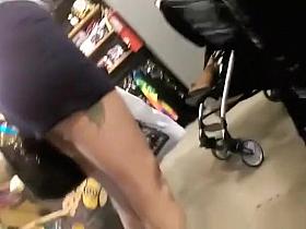 Teen upskirted at cap store