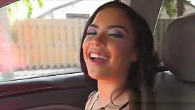 Stranded raver girl blows me