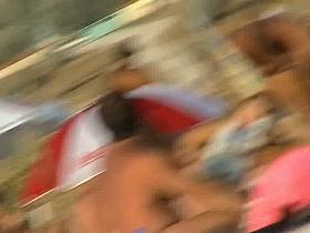 Real amateur beach nudist voyeur vid