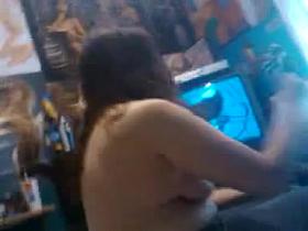 spy cam of white girl