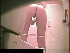 Girls caught peeing in public toilet
