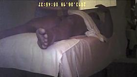 Amazing footage of a handjob stimulation in the massage parlor