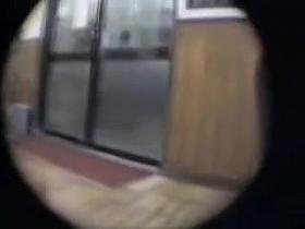 Changing room spy camera catches a hot busty brunette