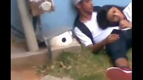 Caught it! Blowjob outside