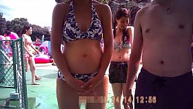 Midsummer super close Taking! Blimey Sican in the pool "summer daughter" File.13