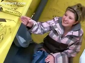 Girl was pranked by her friends pissing