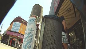 Chubby upskirt teen brunette in thongs