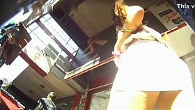 Amazing voyeur clip with upskirt scenes 1