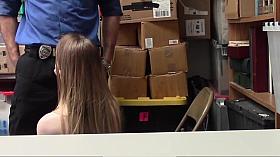 Blonde Teen With Huge Tits Steals Then Fucks To Go Free