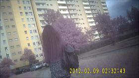 18 teen in skirt and latex leggins- candid