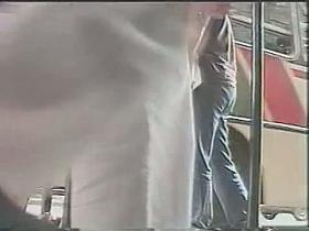 Upskirt porno of a thin brunette with a really smooth body and ass