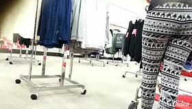 Sexy milf in spandex nice ass at target