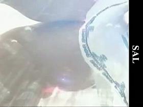 Awesome upskirt thong voyeur video