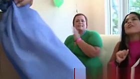 Cfnm strippers blown by crowd