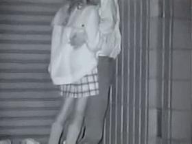 A thin teenage couple private sex voyeur video available now