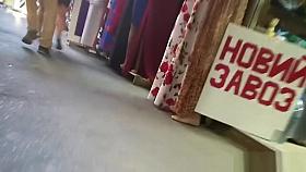 Redhead In White Dress