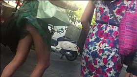 Windy upskirt 6 - Asian pantie