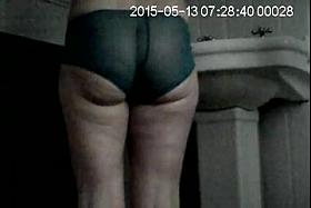 partner in blue undies hidden cam