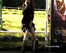 Street voyeur filmed a sexy bitch with nice butt