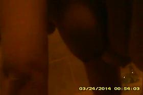 Mature wife hangs big tits and belly