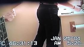 Sweetie with a fantastic ass took a leak inside my friend's house!