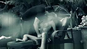 Blonde babe caught sucking and fucking by the pool