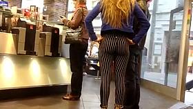 Tight Candid voyeur teen ass