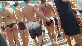 Mother spied nude in the shower