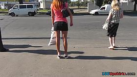 Nice-Looking playgirl and upskirt on spy web camera