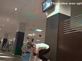 Stretchy girl does full splits