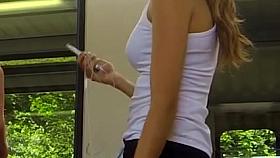 Candid - 2 Sexy Babes Hot Pants Body Tits