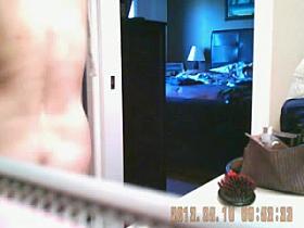 Wife bends over on hidden camera naked