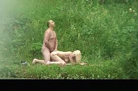 Blonde banged good from behind