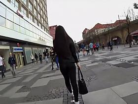 Hot girl stalked after an accident