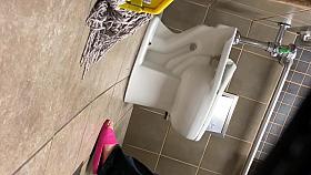 Sexy Asian Taking A Piss