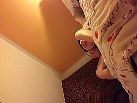 Woman riding her man's cock in bed