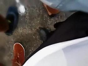 Guy rubs his crotch on long hair teen big ass