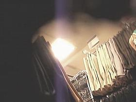 Changing room spy cam movie with the real girl upskirt