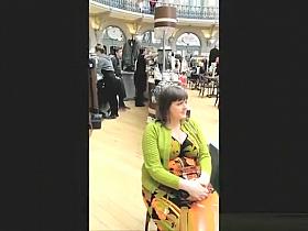 Big tits woman with nice cleavage