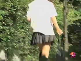 Erotic oriental tart gets her skirt ripped by some stranger