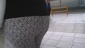 Leggins a Cuadros Gris Blanco Rico Culote