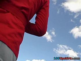 Extraordinary upskirt clip