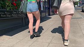 blonde mini short jeans