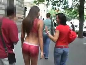 Body painting and nude in public