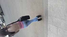 spy sexy teens ass in station romanian