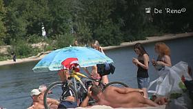 Mature fems get their nudist bodies spied by beach hunter