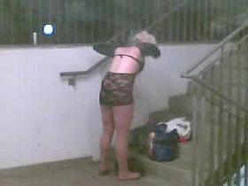 Streethooker preparing